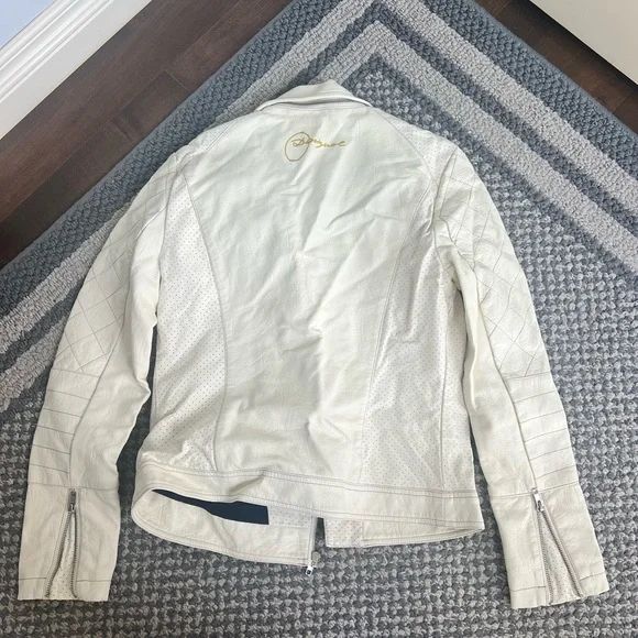 Desigual White Vegan Leather Jacket - Picture 3 of 3